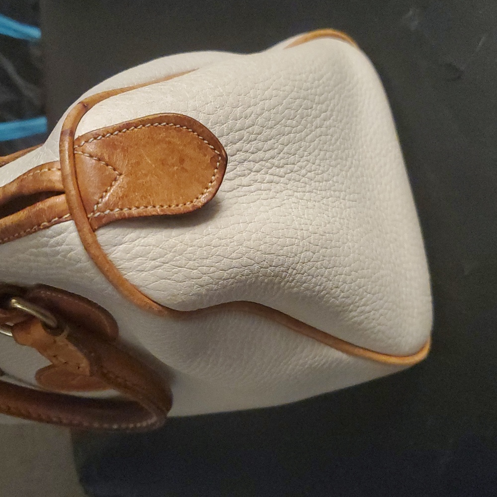 Dooney & Bourke Cream and Tan Satchel/leather Speedy - Picture 7 of 11
